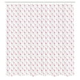 thumbnail image 2 of Ambesonne Flamingo Shower Curtain, Minimal Exotic Birds Motif, 69"Wx84"L, Pink and White, 2 of 4