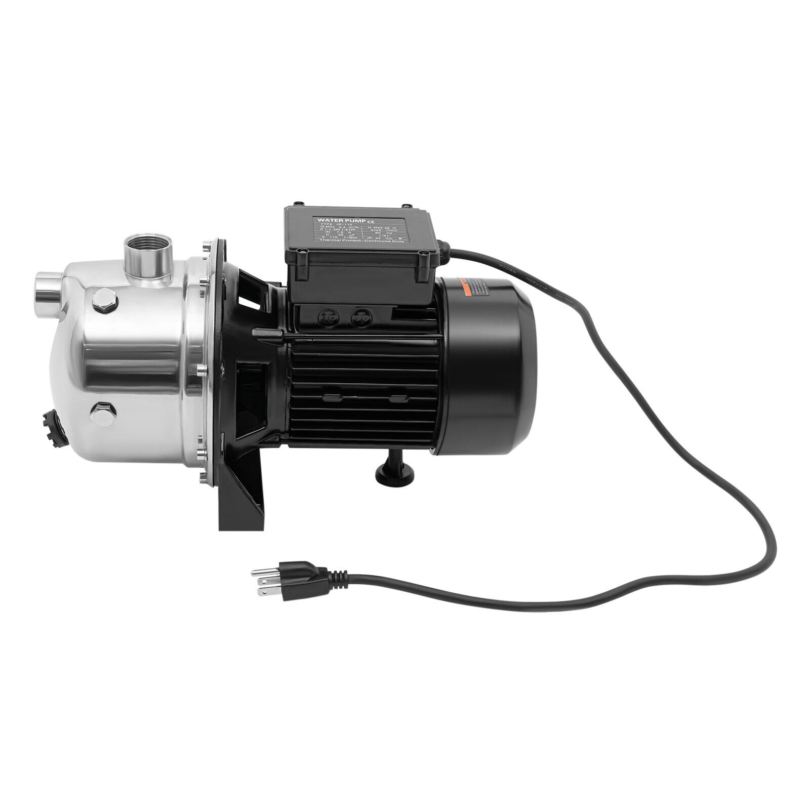 Stainless Shallow Well Pump, 115V 1.5HP Water Pump, Water Jet Pump for Garden Irrigation, Electric Pump