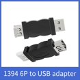thumbnail image 2 of Conector USB a 1394 6P USB a Firewire MultifuncióN PortáTil Conveniente Convertidor USB Macho a 1394 de 6 Pines, 2 of 5