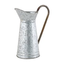 DecMode 10" x 12" Brown Metal Watering Can Planter