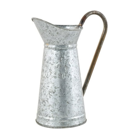 DecMode 10" x 12" Brown Metal Watering Can Planter