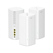 Tenda AX3000 Mesh WiFi 6 System - EX12, 7000 sq.ft WiFi 6 Coverage, 1.7 GHz Quad-Core CPU, Dual-Band with 3 Gigabit Ports per Unit, Easy Setup, Replaces Wi-Fi Router and Booster, 3-Pack