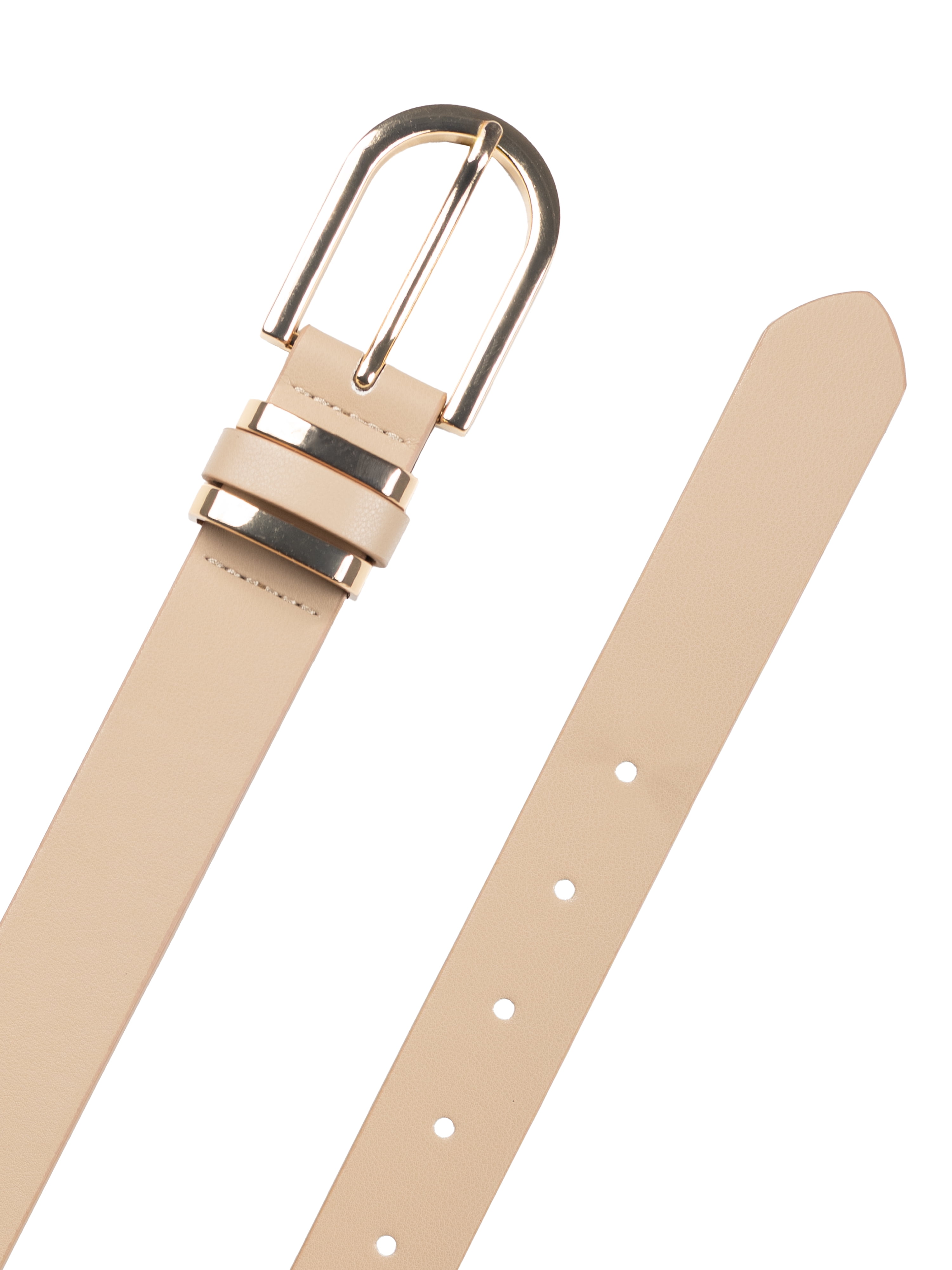 Time and Tru Women's & Women's Plus Mixed Loops Belt, Latte