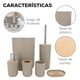 thumbnail image 3 of Juego de 6 Piezas para Baño | Set de Accesorios de Plastico Para Baño | Kit de 6 pzas Modernos para Baño | Accesorios de Bambu, 3 of 5