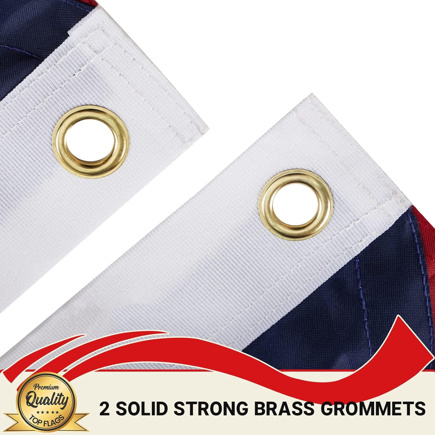 Puerto Rico Flag 3x5 Feet - Embroidery Embroidered Puerto Rico Flags with2 Brass Grommets Heavy Duty for Outdoor, Vivid Color Fade-resistant,Sewn Stripes