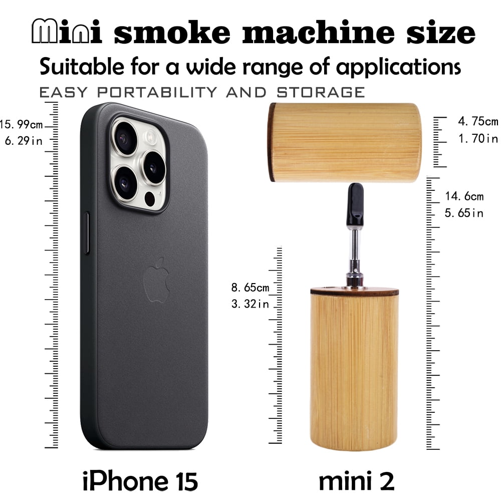 Fog Machine Halloween，Mini Handheld Smoke Machine Wireless Control Smoke Maker for Videos Photography Outdoor Activities Party Stage Effect