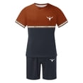 thumbnail image 6 of Track Suits Mens Crew Neck Short Sleeve Lightweight Shirts Short Pants Sets Men's Fashion Comfy Casual Leisure Outdoor Sports Suit Set, 6 of 6