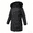 Black_Chevron, variant on Women's Winter Down Coats Waterproof Thicken Hooded Insulated Quilted Puffer Jacket, Black L