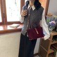 thumbnail image 2 of Diseñador Bolso Mujeres Faux Suede Tote Bag Zip Cierre Commuting, 2 of 9