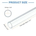 thumbnail image 2 of Uxcell 10 Pack Clear Plastic Rigid Tubing 10mm ID x 12mm OD, Round Polycarbonate Tubes for Aquarium Water Pipe, 2 of 7