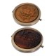 thumbnail image 2 of GOOHOCHY 2 espejos de maquillaje plegables de madera antiguos, pequeños y de doble cara., 2 of 8