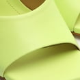 thumbnail image 4 of Schutz Kate Fresh Green Slip On Open Square Toe Stiletto High Heel Sandals (Green Fresh, 9), 4 of 6
