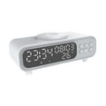 thumbnail image 4 of Estación de carga inalámbrica de 15 W, reloj despertador versátil con luz nocturna LED múltiple, ideal para teléfonos de adultos y dormitorios., 4 of 8