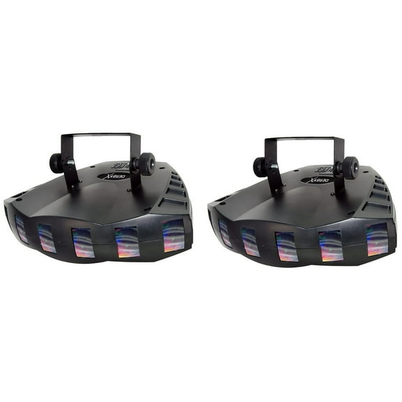 (2) Chauvet Derby X DMX-512 Multi Colored LED Light Effects, DJ Party Lighting