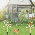 thumbnail image 6 of Sturdy Chicken Perch Toy for Coop | Wooden Roosting Bar with Metal Ground Plug | Backyard Playground for Poultry Chicks, 6 of 6