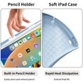 thumbnail image 4 of Funda con teclado JKSML para iPad de 9ª, 8ª y 7ª generación de 10,2 pulgadas, color azul, 4 of 8