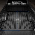thumbnail image 2 of RVNI Floor Mats & Truck Bed Mat for 2024 2025 Toyota Tacoma Double Cab All Weather TPE Tacoma Floor Liners 2 Row Liners and Bed Liner Interior Accessories (Not for Hybrid), 2 of 6