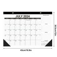Blateno 18 Month Calendar 2025 English Version Desk Calendar 2025