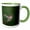 Green/White, variant on 3drose, Usa, Wa. Male Annas Hummingbird, Displays Its Gorget While Hovering., 11oz Two-tone Yellow Mug
