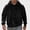 Black, variant on HOMADLES Men's Fleece Lined Hoodies for Men Winter Warm Long Sleeve Pullover Hoodie Loose Fit Casual Hoodies Sweatshirt Navy Size S