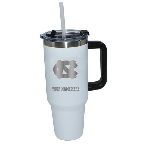 The Memory Company  North Carolina Tar Heels Personalized White 40oz. Colossal Tumbler
