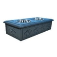 thumbnail image 6 of Iconic Pet Wooden Pet Double Diner with Stainless Steel Bowls - Charcoal Gray - Small, 6 of 7