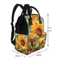 thumbnail image 2 of Fuzoiu Sunflower Blue Sky Print Diaper Bag Backpack,Baby Essentials Travel Tote,Multi function Waterproof Diaper Bag, Travel Essentials Baby Bag - Unisex, 2 of 6