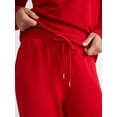 thumbnail image 4 of Joyspun Women’s Fleece Long Sleeve Top and Joggers Lounge Set, 2-Piece, Sizes XS-3X, 4 of 4