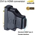 TRAHOODVI Female to HDMI Female Adapter HDMI to DVII Converter Bi