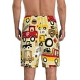 thumbnail image 2 of Balery Vehicles Men's Cotton Knit Pajama Shorts Waistband & Pockets,Short Pajama Pants-Large, 2 of 8