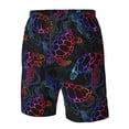 thumbnail image 5 of Kll Sea Turtle Men'S Casual Summer Beach Shorts Hawaiian Shorts With Pockets-3x-Large, 5 of 9