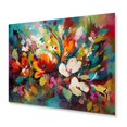 thumbnail image 2 of Designart "Garden Symphony Red Vibrant III" Floral Metal Art Print, 2 of 5