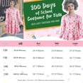 thumbnail image 6 of Benylion 100 Days of School Kids Old Lady Costume Girls Granny Dress 100 Year Grandma Halloween Cosplay Outfit for 4-5 Years, 6 of 7