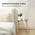thumbnail image 4 of FORAOFUR Side Table Small End Table Accent Table, Modern Wooden Table Bedside Table for Living Room Bedroom Small Spaces 16.54" H - Nature, 4 of 8