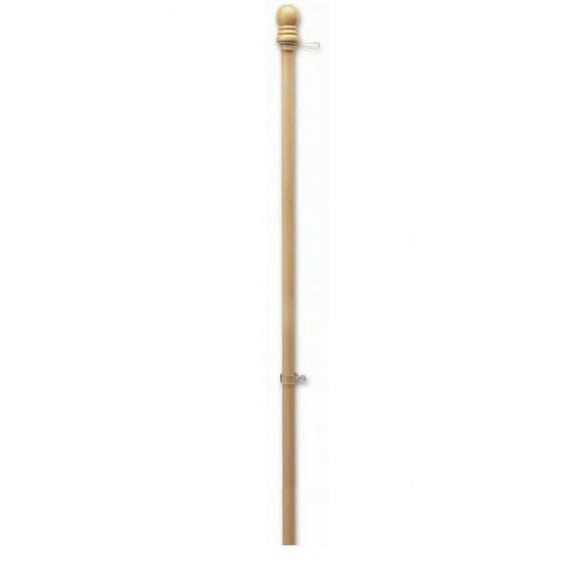 5'x1" VARNISHED 1-PIECE WOOD POLE