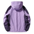 thumbnail image 5 of GEWSEY Womens Winter Snow Jacket Mountain Hiking Jacket Windbreaker Rain Coat Plus Size Outdoor Jacket Fleece Lined Down Coat (Light Purple, XL), 5 of 5