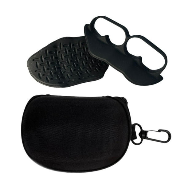 2 almohadillas ergonómicas y antideslizantes para levantamiento de pesas. Negro