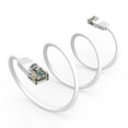 thumbnail image 3 of FireFold Cat5e Ethernet Patch Cable 3ft White with Gold Plated RJ45 Connectors – 350 MHz High Performance Patch Cord – 4 UTP 24 AWG Stranded Copper Pure Conductors with PVC Jacket, 3 of 5