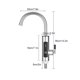 thumbnail image 2 of Grifo de cocina con calefacción eléctrica Cateissary acero inoxidable Digital desmontable, 2 of 6