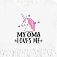 thumbnail image 4 of Inktastic My Oma Loves Me Girl Unicorn Girls Toddler Dress, 4 of 5
