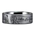 thumbnail image 3 of Lawyer Tungsten Carbide Ring, 3 of 5
