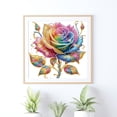 thumbnail image 4 of Colourful Rose Diamond Art Painting Kit, 4 of 6