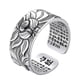 thumbnail image 1 of Anillo de plata Sonducket elegante y versátil con flor de loto Vintage, 1 of 6