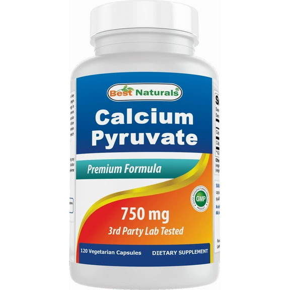 Best Naturals Calcium Pyruvate 750 mg 120 Capsules