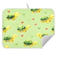 thumbnail image 3 of Heart Raspberry Flower Drying Dish Mat Quick Drying Absorbent Soft Durable for Kitchen 16" x 18", 3 of 10