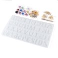 thumbnail image 1 of Harhinhe Number Alphabet Silicone Mold Key Ring Keychains Pendants Jewelry DIY Tool Set 83058, 1 of 7
