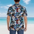 thumbnail image 6 of Daiia colorful snow board Hawaiian Shirt for Men Gentle Cotton Regular Short Sleeve Casual-3X-Large, 6 of 9