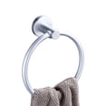 thumbnail image 4 of Jinsinto Anneau Rond en Laiton pour Serviette Murale, Porte-Serviette de Bain, Blanc, 4 of 5