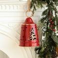 thumbnail image 4 of Large Red Christmas Bells Iron Holiday Ornament, 11x7x7 Inch Big Tree Door Decor, Festive Decoration, 4 of 6