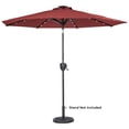 thumbnail image 3 of Sun-Ray 9' Round Solar Lighted Umbrella with Built-In Bluetooth Speaker - Scarlet, 3 of 4